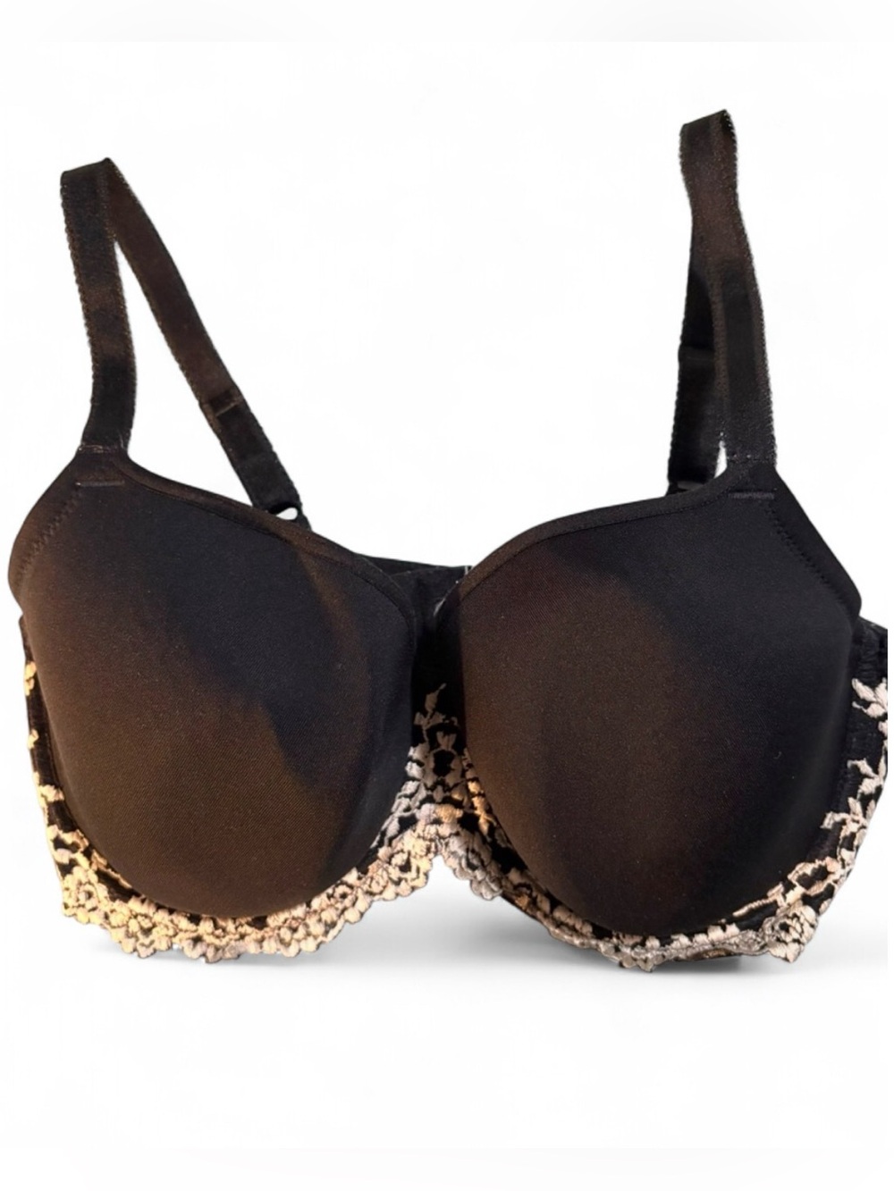 Wacoal Embrace Lace T-Shirt Bra Black Underwire 36DD Style 853191